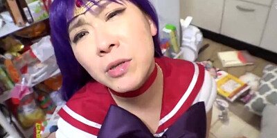 The Perverted Housewife who Looks More or Less like the Live-Action Version of Keiko KitaXX was Turned into Sailor Mars