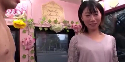 Japanese amateur lady was picked up by a stranger for quick sex