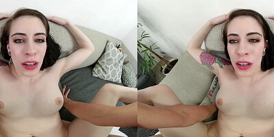 POV inked harlot Anna De Ville treats you with a wonderful VR sex experience