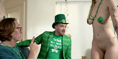St. Patrick's Day cosplay led to a very vigorous pussy banging intercourse