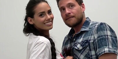 Amateur couple is about to have sex on camera on this porn casting