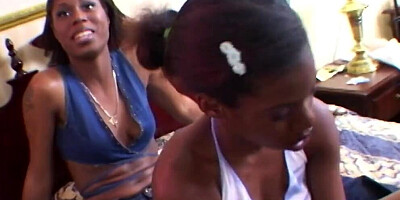 Older Stepsister teaches Sis how to Fuck n Suck Boyfreind in Ebony Threesome Teen Video