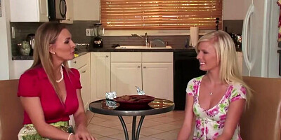 Step-Mom Explains Sex to Teenage Babe while Stepparent Fucks Step-Daughter