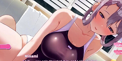 Lovely anime chick is begging her stepbrother for some hardcore action