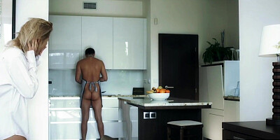 Stunning blonde chick gives boyfriend a bj and gets bonked