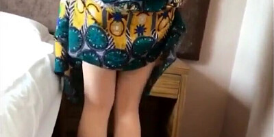 Amateur MILF is teasing her horny stepson with her hairy twat