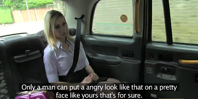 FakeTaxi - Blonde gets fucked on taxi bonnet