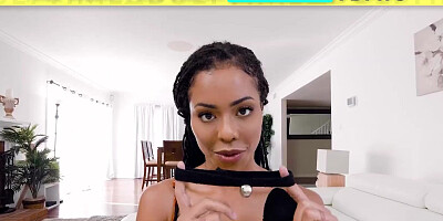 ASMR FANTASY - My Stepdaughter Kira Noir Surprised Me With Lingerie & Her Bestie Eliza Ibarra - POV