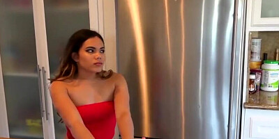 FILF - Messy Teen Keilani Kita Cleans off her Father's Friend Big Cock