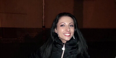 Depraved brunette July Sun is riding a hard cock in the car