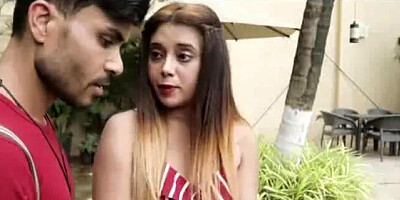 Indian babe with big tits having sex with teacher