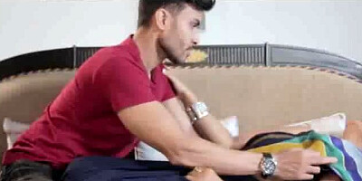 Indian babe with big tits having sex with teacher