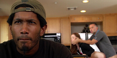 Bitch gets cuckolded right in front of her boyfriend