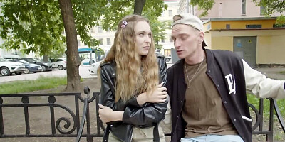 Cute blonde is picked off the street to fuck at porn casting