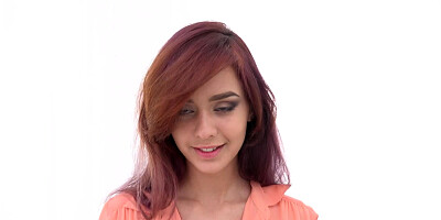 Bedroom becomes the place of passionate sex with petite redhead