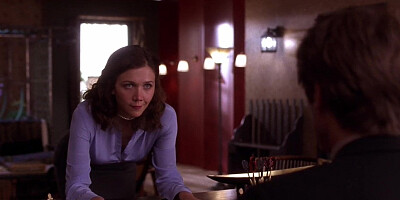 Erotic sex scenes of hot Hollywood actress Maggie Gyllenhaal from the movie Secretary