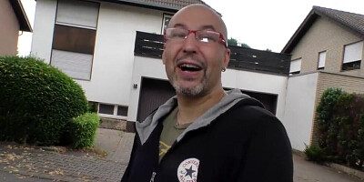 Mature German woman is fucking with a horny bald stud