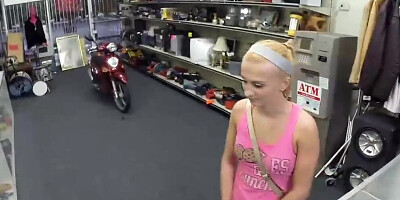 Slutty blonde MILF is getting shagged by stranger inside the office