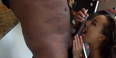 DOWN FOR BBC - Teanna Trump Skinny Black Girl Handles Monster BBC