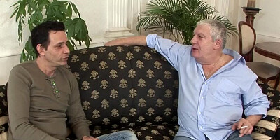 Horny grandpa and perverted daddy fuck an innocent teen