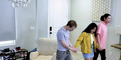 Alex Jett, Christy Love, David Lee & Lilly James in swinging 4some