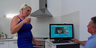 What Are You Doing? Busty Wife Helps Her Friend's Husband Cum