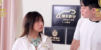 Chubby Asian schoolgirl is having sex with her horny stepbrother