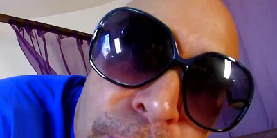 Blonde bitch gives the announcements while fucking