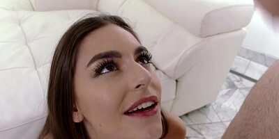 Family Strokes - Clueless Milf Almost Caught Her Husband And Her Stepdaughter Fucking On The Couch