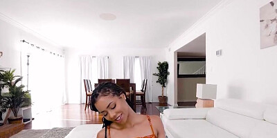 Two adorable brunettes are taking turns on a big rod during a POV intercourse