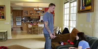 Teaching the step sister to swallow