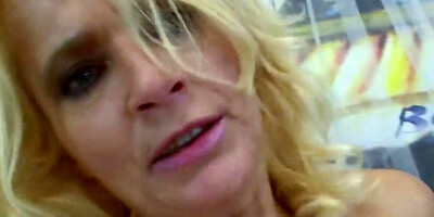 Blonde cougar still fucks damn rough for her age