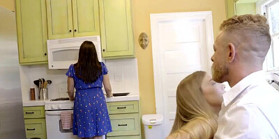 [Full Scene] Virgin Teen Pussy Surprise for Father's Day!