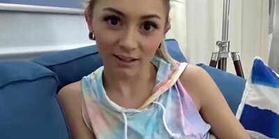 Cheating Girlfriend Fucks to keep him Quiet Chloe Temple