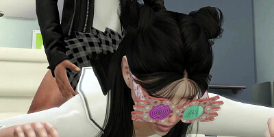 3D sex cartoon shows schoolgirl being fucked hard from behind