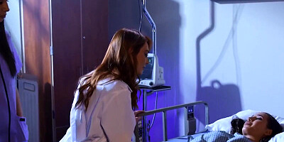 Xander Corvus pulls Desiree Dulce's panties aside to fuck her deeply