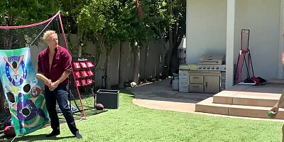Bootylicious redhead MILF is playing kinky games with a dirty neighbor