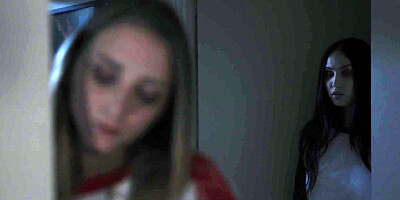 A blonde teen babe pussylicked by her busty lesbian stepmom