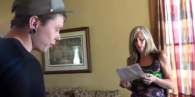 Taboo! Horny Stepmother with Big Saggy Tits Gets Hard Fucked by her Stepson