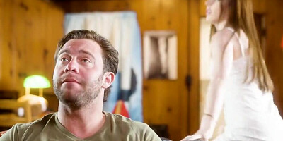 Charly Summer goes down on Seth Gamble to suck his dick