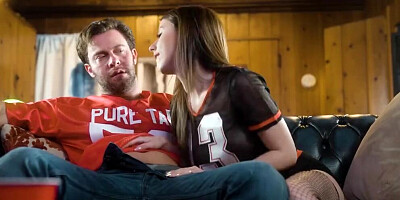 Charly Summer goes down on Seth Gamble to suck his dick