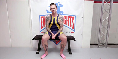 Mixed Nude Wrestling with Mia little Beating up on a Dude - Evovled Fights