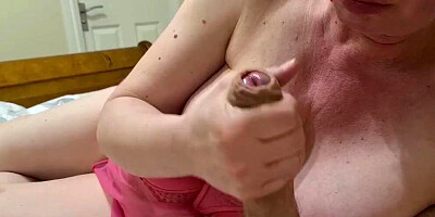 New vibrator and sexy see-through nightie. Ending with a big orgasm and lots of cum in my mouth