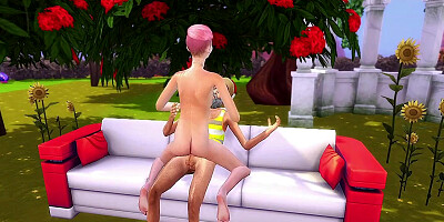 3D sex cartoon shows some horny girls getting fucked outside