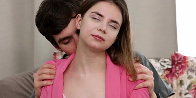 Charming girl Bella Grey is having sex with her horny stepbrother