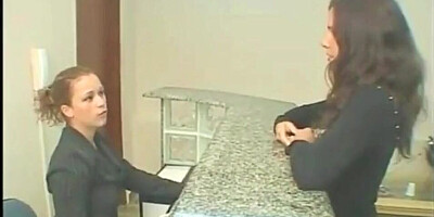 Lovely lesbians are kissing and making out in this classic video