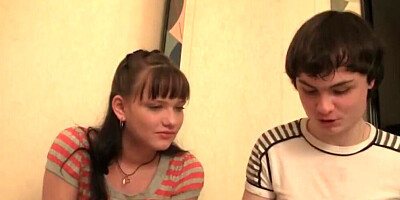 Long-haired guy is fucking his adorable stepsister in homemade video