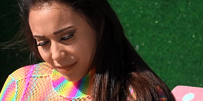 Latina MILF Carmela Clutch shakes tits and ass in POV video