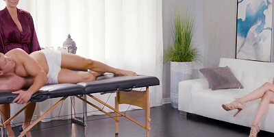 Jillian Janson & Stepmom Ride 1 Lucky Guy-NuruMassage