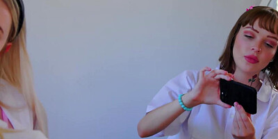 Aliya Brynn Seduces Eliza Eves And Kay Lovely In Lesbo 3some